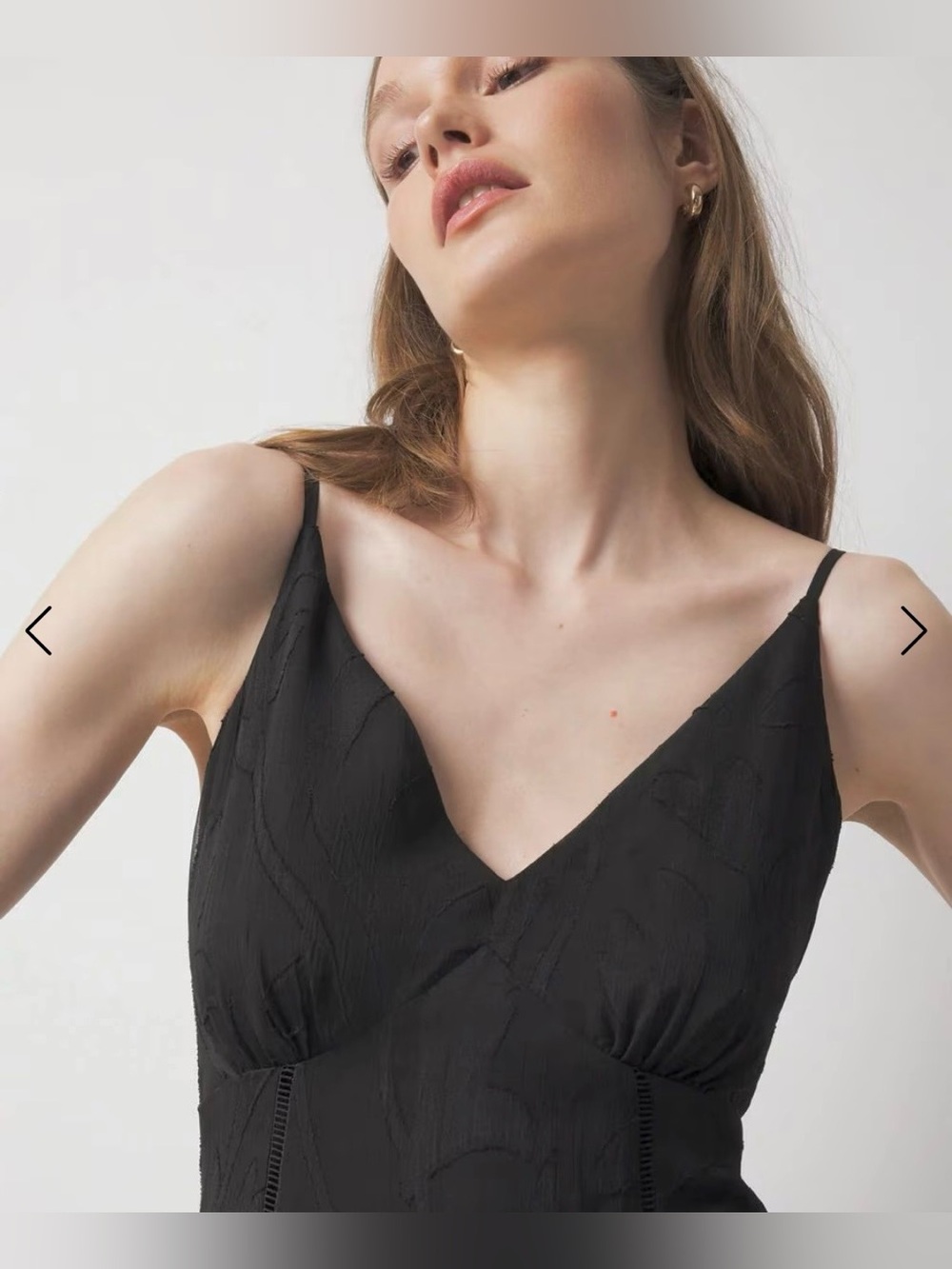 White House Black Market Women's Black V-Neck Maxi Dress size 6 - Picture 3 of 13